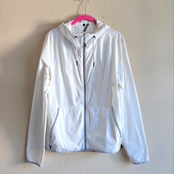 Cole Haan Jackets & Blazers - ZERØGRAND Cole Haan White Packable Running Jacket Windbreaker Size L